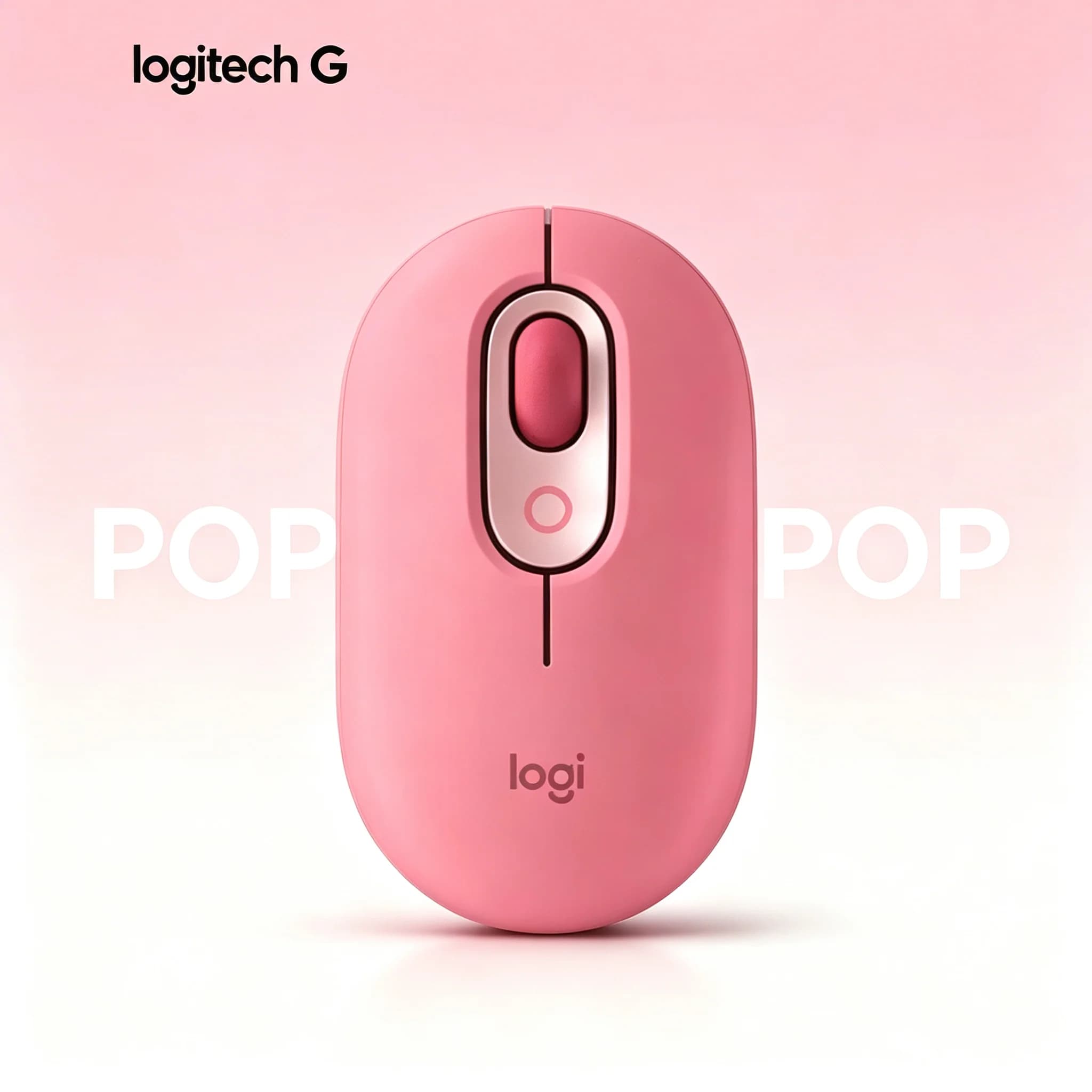 Logitech POP Wireless Bluetooth Mouse Multi‑Device Switch Portable Silent Mice For Laptop PC Tablet Mac