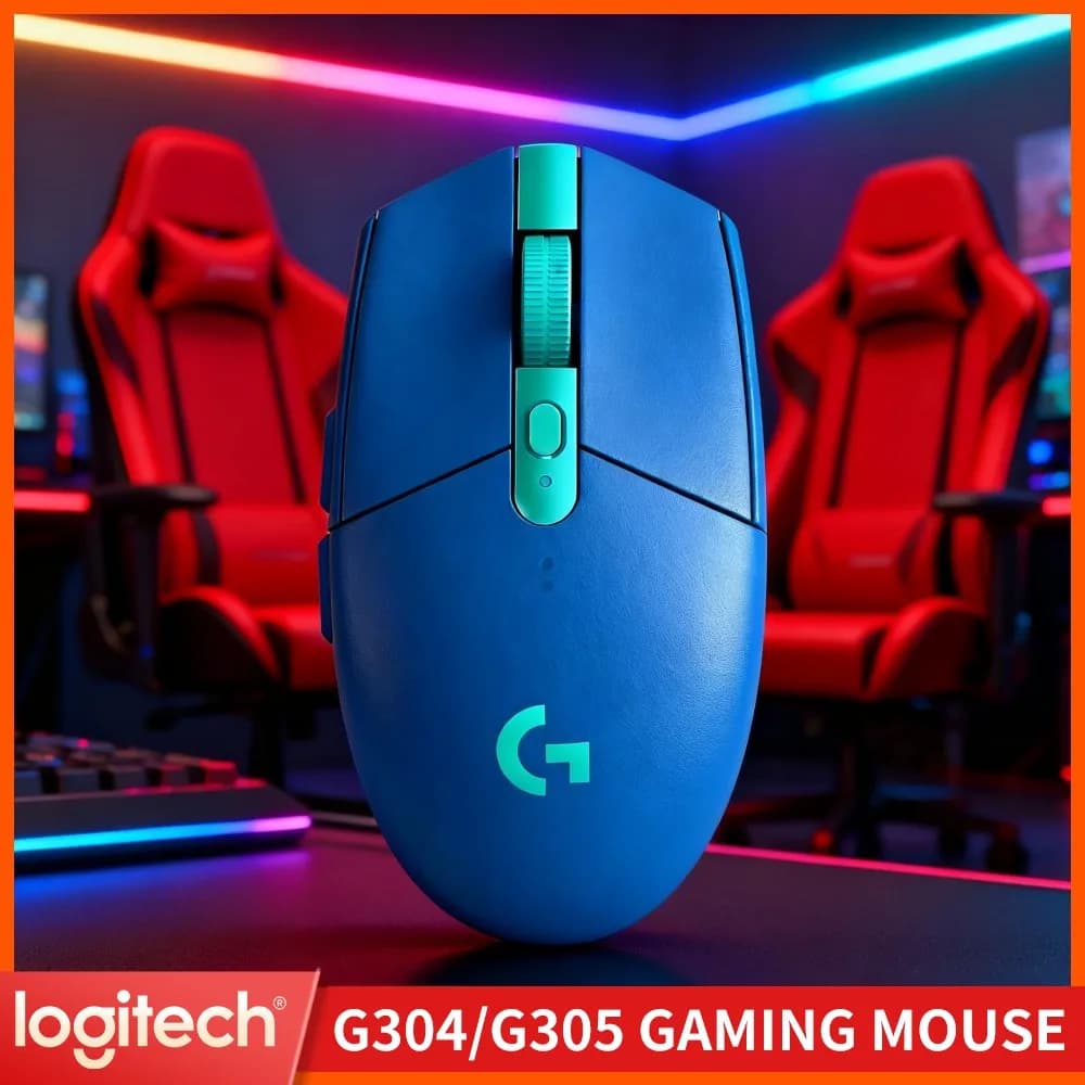 Logitech G304 LIGHTSPEED Wireless Gaming Mouse 12000 DPI HERO Sensor 1Ms Latency 250Hr Battery Strong Signal Home Gamers
