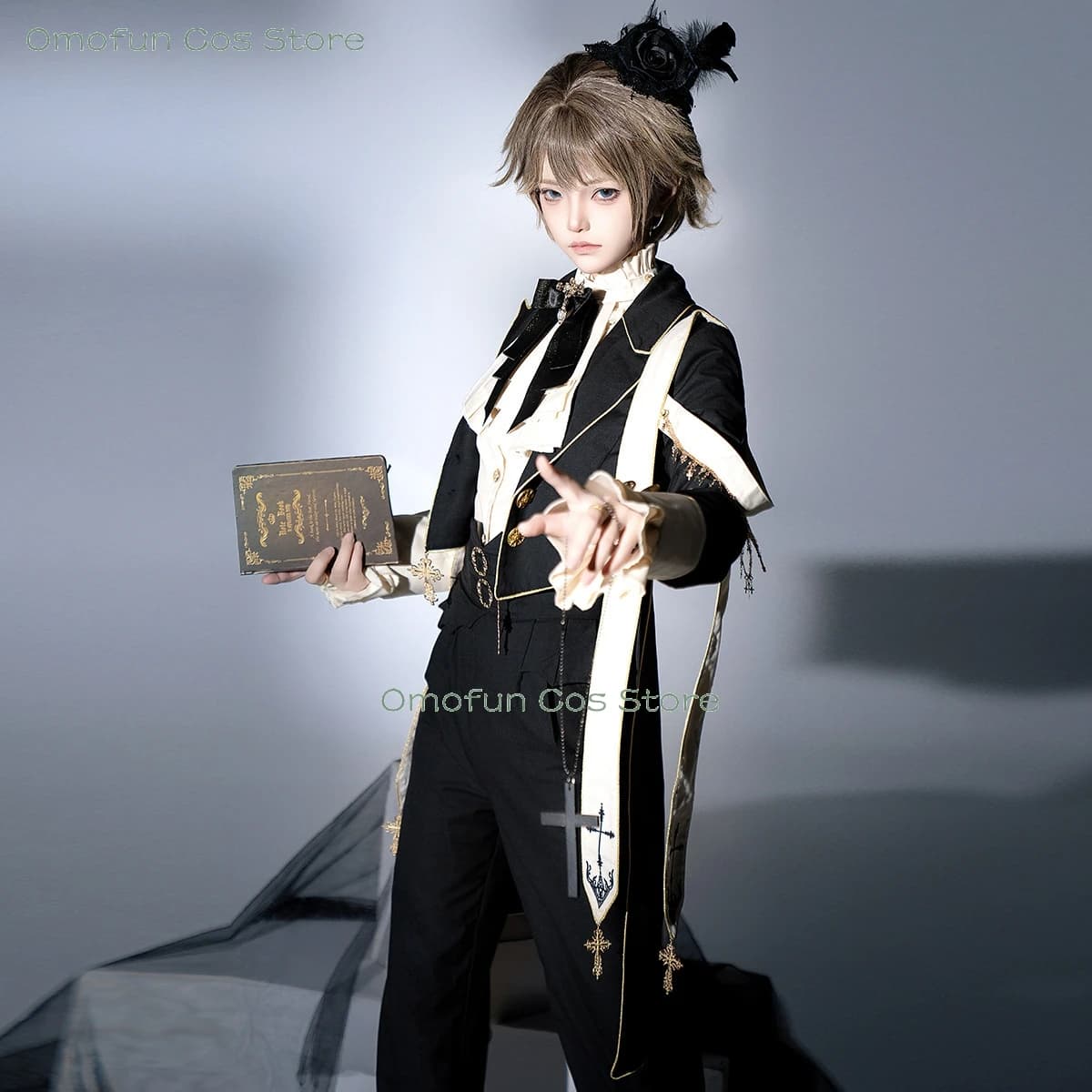 Jirai kei Original Praying One Ouji Lolita Full Daily Set Vintage Prince Style Outfit Coat Tailored Blouse Suit Trousers Femboy