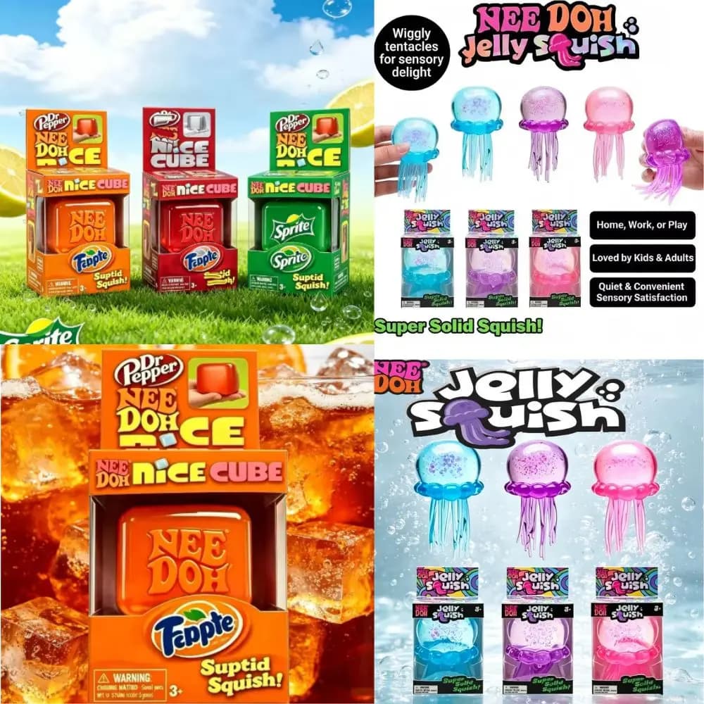 Giocattolo morbido e schiacciabile 2026 Needoh Nice Cube, antistress sensoriale, strumento fidget per l'ansia, per adulti e bambini, Premium, Disponibile