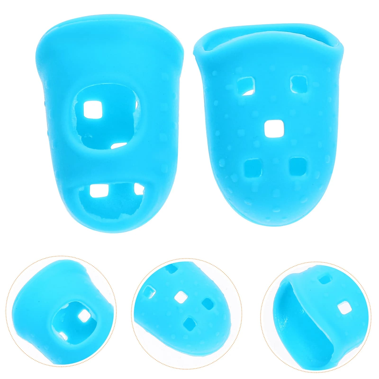 10 pezzi Protezioni per la punta delle dita per chitarra Protezioni per le dita in silicone per principianti di ukulele Dimensioni Xs Comodo da indossare Pratica di lungo termine