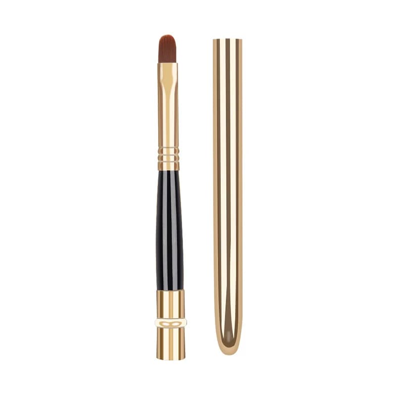 New Retractable Portable Makeup Brush - Umbrella and Lucidalabbra Tool with Adjustable Lip Brush and Protective Cover for Beauty Cosmetics