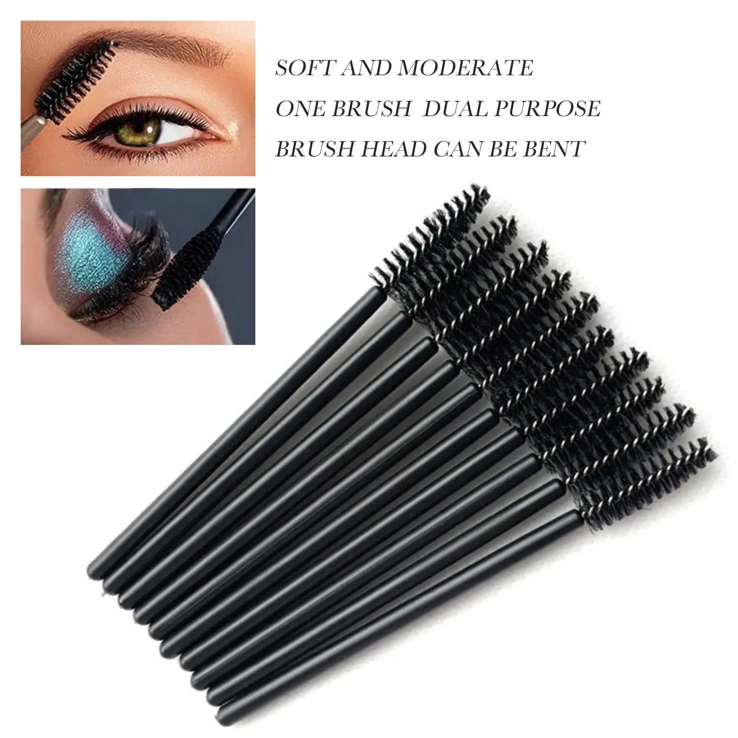 Wholesale 50Pcs Disposable Eyelash Brushes Mascara Wands Lash Spoolies Eyelash Extension Makeup Beauty Tools