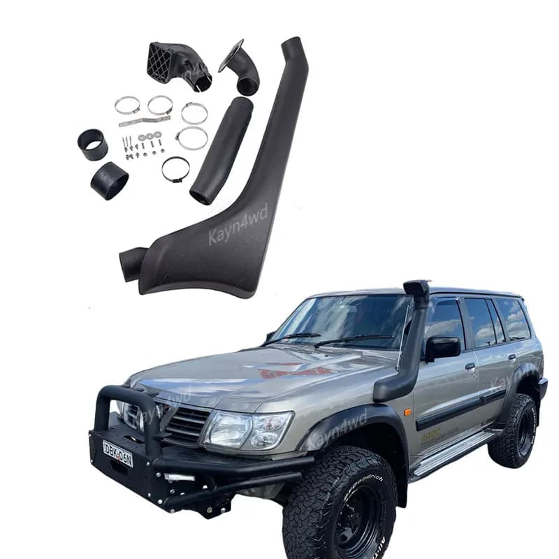 Off Road 4x4 Exterior Accessories Air Intake Snorkel Kit For 1997-2002 Nissan Patrol GU Y61A Y61B Snorkel Wading Breath Hose Set