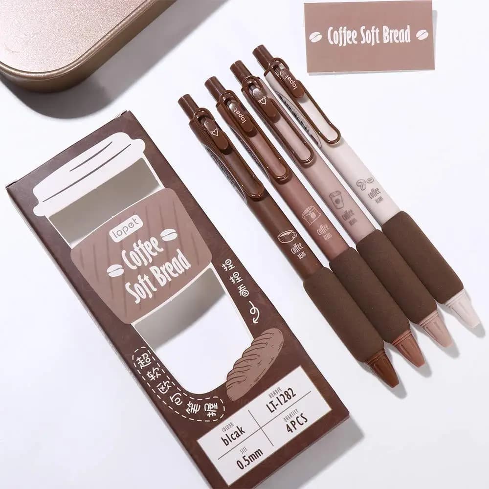 School Office Supplies Students Stationery No Pain in Fingers Writing Pen Ballpoint Pen Soft Bread Gel Pen Set Neutral Gel Pen
