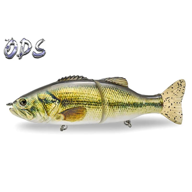 6.6 pollici Bluegill Glide Bait Affondamento Wobbler Richiamo Soft Tailed Bass Fishing Esca dura artificiale Pesca in acqua salata