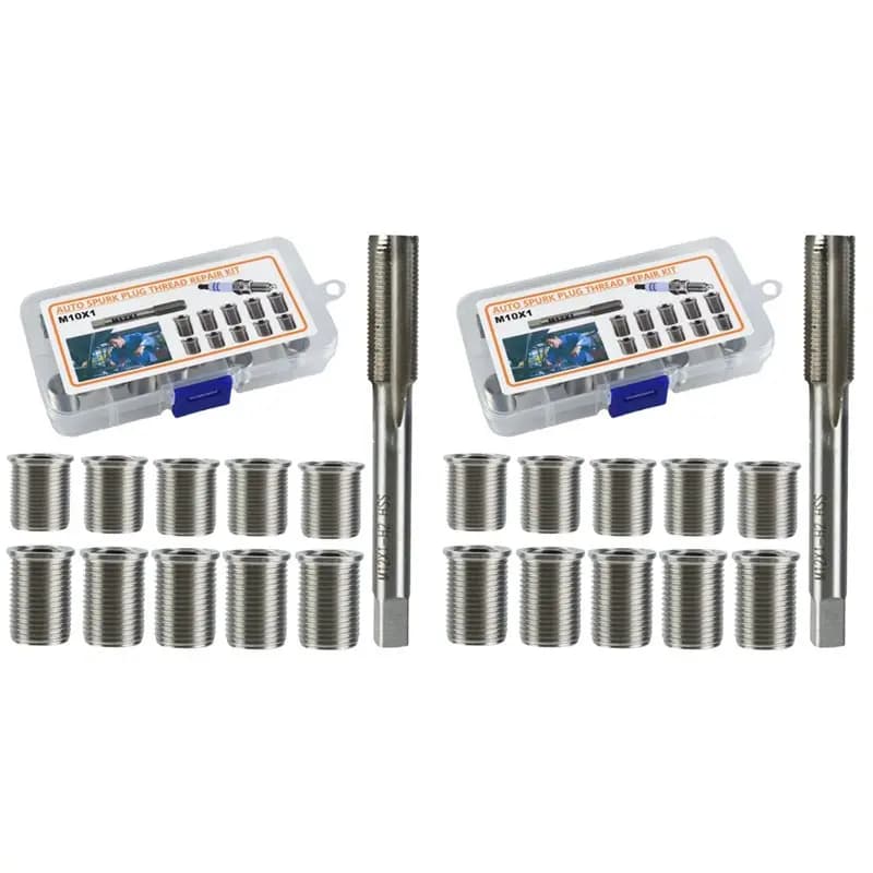 【Festival】2 set di inserti filettati per la riparazione delle candele M10x1, inserti tipo Timesert M6-M14, G017
