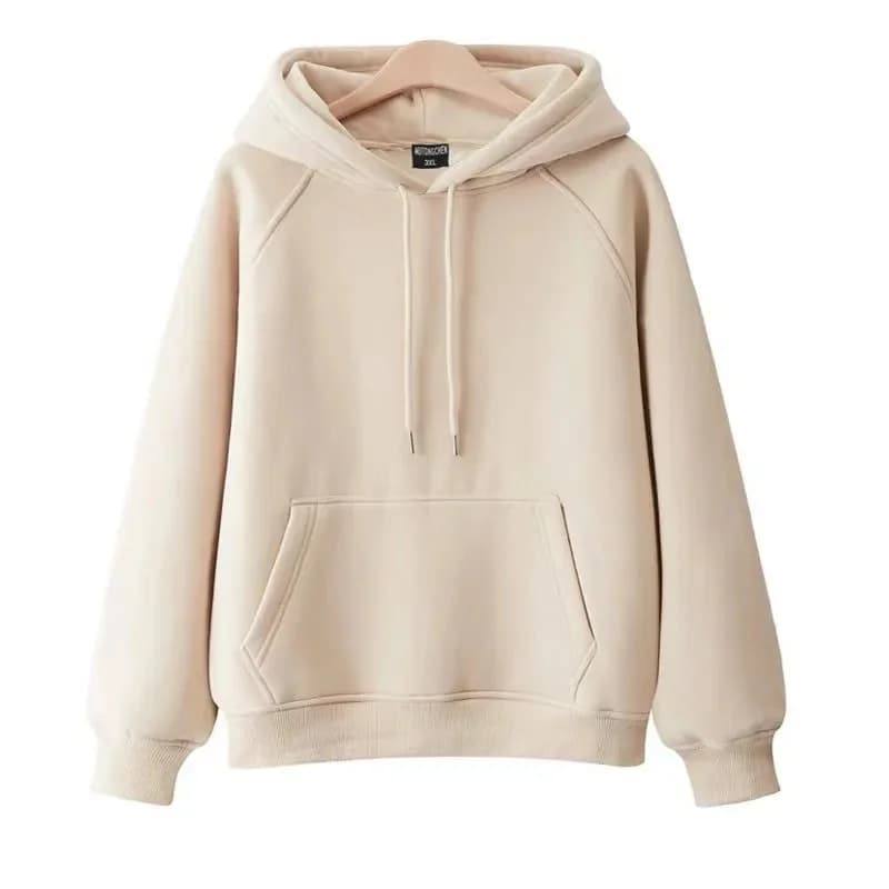 2025 New Fashion Cotton Sweatshirt Women's Hoodies Autumn Winter Thicken Fleece Loose Pullover Lady Casual Tops Large-size Coats