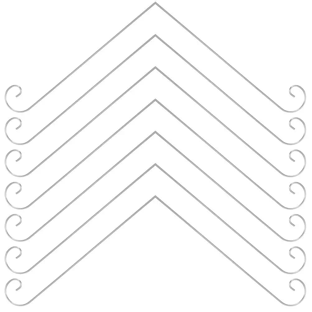 24 Pezzi Ganci in Metallo Eleganti per Piante, Portaetichette, Accessori da Giardino, Picchetti da Esterno per Decorazioni di Fioriere, Lanterne e Bandiere