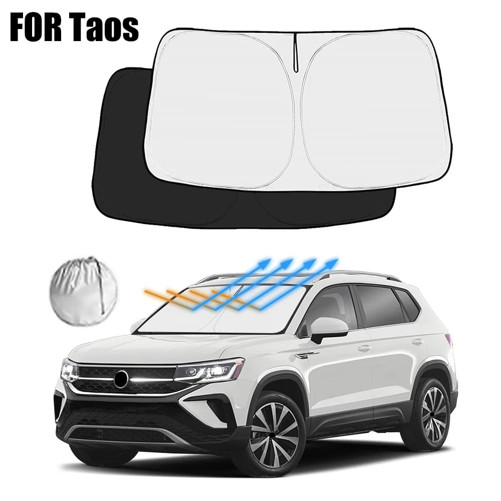Parasole per Parabrezza Auto per Volkswagen Taos 2022-2024 2025 2026 Protezione UV per Finestrino Anteriore Accessori Interni
