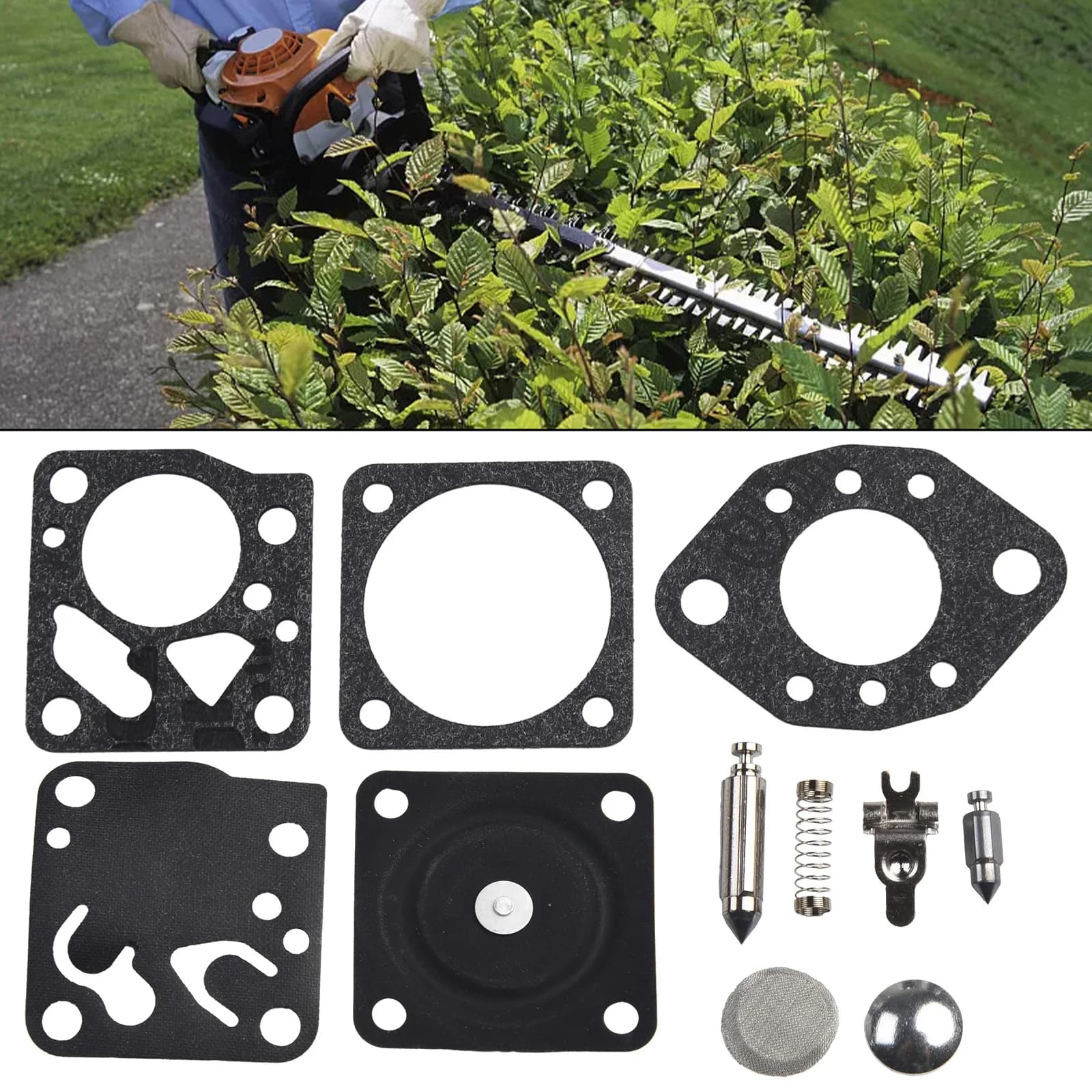 1Set Kit Gaskets Carburetor For Tillotson RK-14HU 15HU DG-2HU For Dolmar110 Garden Electric Tools Carburetor Gasket Parts