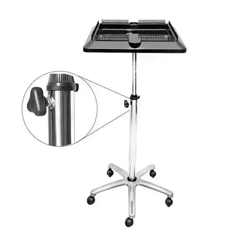 Carrello Professionale per Salone di Bellezza, Trolley per Parrucchiere, Trucco e Pedicure, Carrello da Estetista, Tavolo Portatile
