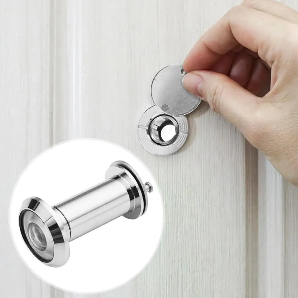 Spioncino per porta da 220 gradi Lente in vetro HD Spioncino grandangolare Porta nascosta di sicurezza Lente in vetro regolabile per strumenti hardware per mobili