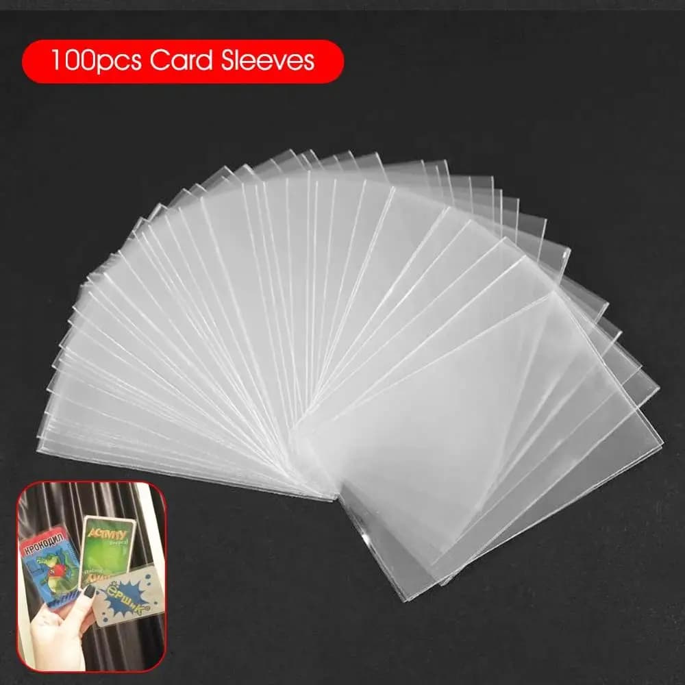 100 pz Buste per carte trasparenti Gioco da tavolo magico Tarocchi Carte da poker Borsa protettiva 65*90mm 60*9mm 45*70mm 69x120mm