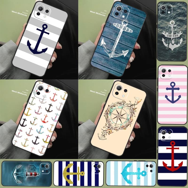 Strisce Ancoraggio Barca Nave Caso Per Xiaomi 14T Pro 11T 12T 13T 13 14 15 Ultra POCO X7 Pro X3 X5 X6 M6 F5 F6 Pro Copertura