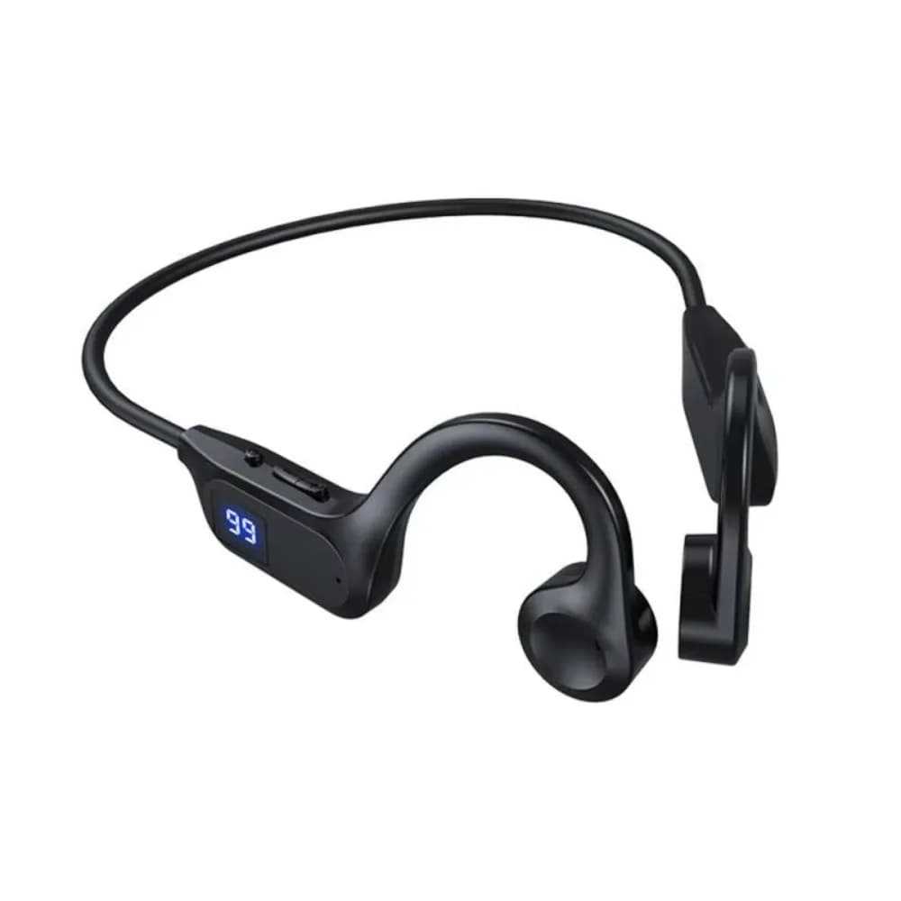 Cuffie Wireless a Conduzione Ossea con Microfono X7, Auricolari Bluetooth Sportivi, Cuffie HIFI Bassi Potenti con Gancio per Orecchio, Funzione Vivavoce