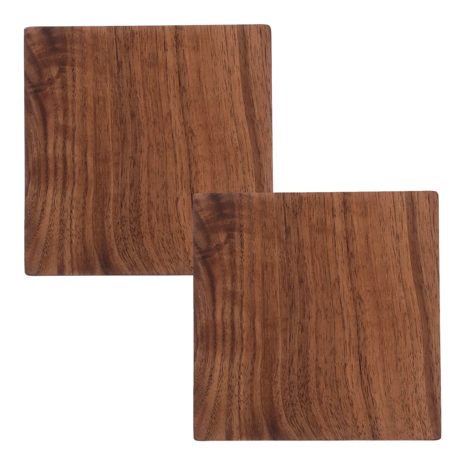 2 Pezzi di Tavole in Legno di Noce Nero Spessorato, Blocchi di Legno Duro Naturale per Progetti Fai-da-Te, Incisione e Intaglio