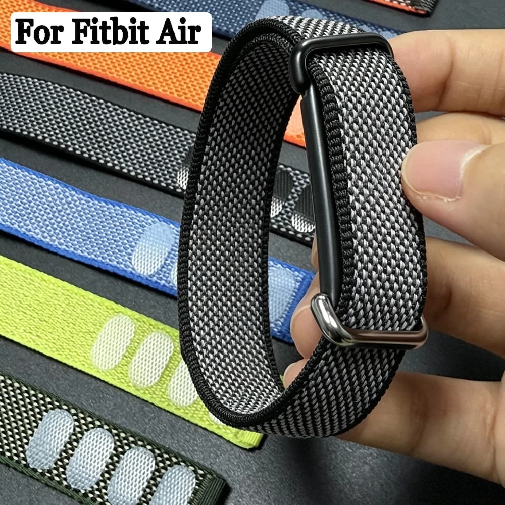 Sports Nylon Loop Bicep Arm Wristband for Google Fitbit Air Breathable Soft Woven Strap Bracelet Correa Smart Watches Accessorie