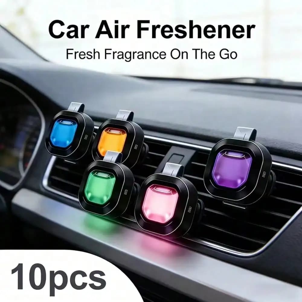 YAIUZGOO Deodorante per auto da 5/10 pezzi, appositamente progettato per le prese d'aria, rilascia una fragranza rilassante che dura tutto il giorno ed elimina efficacemente gli odori. Clip profumato per bocchette dell'aria dell'auto – Potente eliminatore di odori