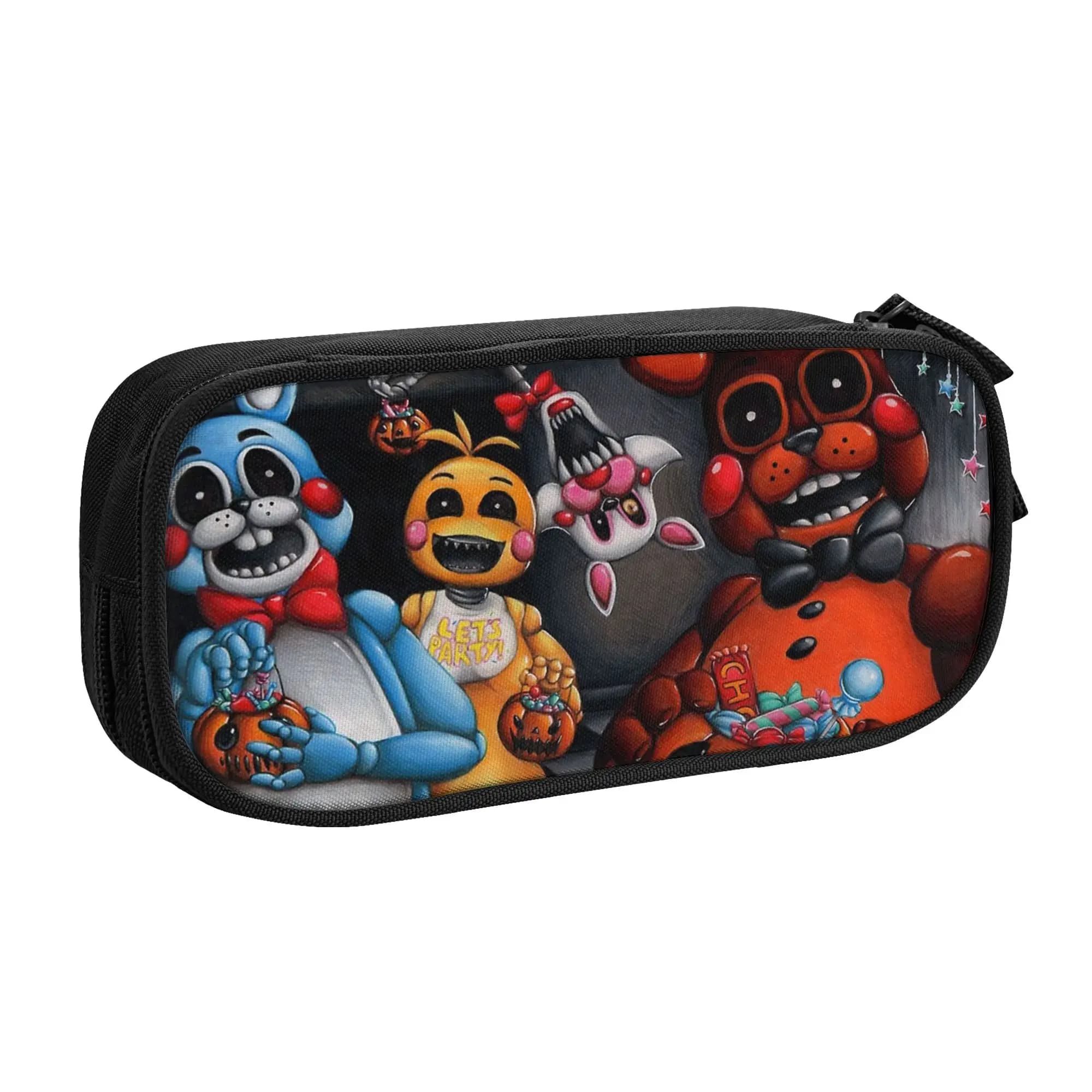 Freddy Fazbear Pencil Cases FNAF Game Pencil Box Pen for Student Big Capacity Bags School Supplies Cosmetic Stationery FnAF