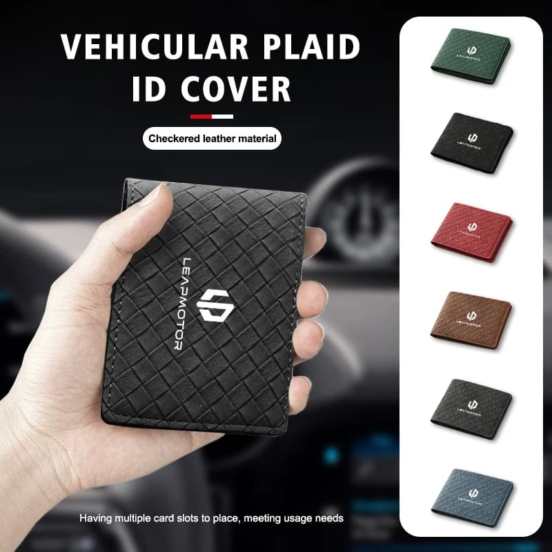 Car Driver License Holder Card Bag Business ID Passport Wallet For Leapmotor LP T03 S01 C11 C01 2022 2023 2021 Reev