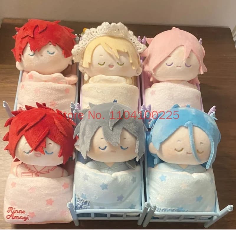 Official Plush Doll Ensemble Stars 2 Sweet Dream Himemiya Tori Soft Pp Cotton Detachable Eye Mask Quilt Anime Toy For Collectors
