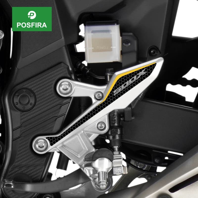 Adesivi in Vinile POSFIRA per Pannello Poggiapiedi Moto Honda CB500X CB 500 X 500X 2017-2023 2022 2021 2020 2019 Accessori