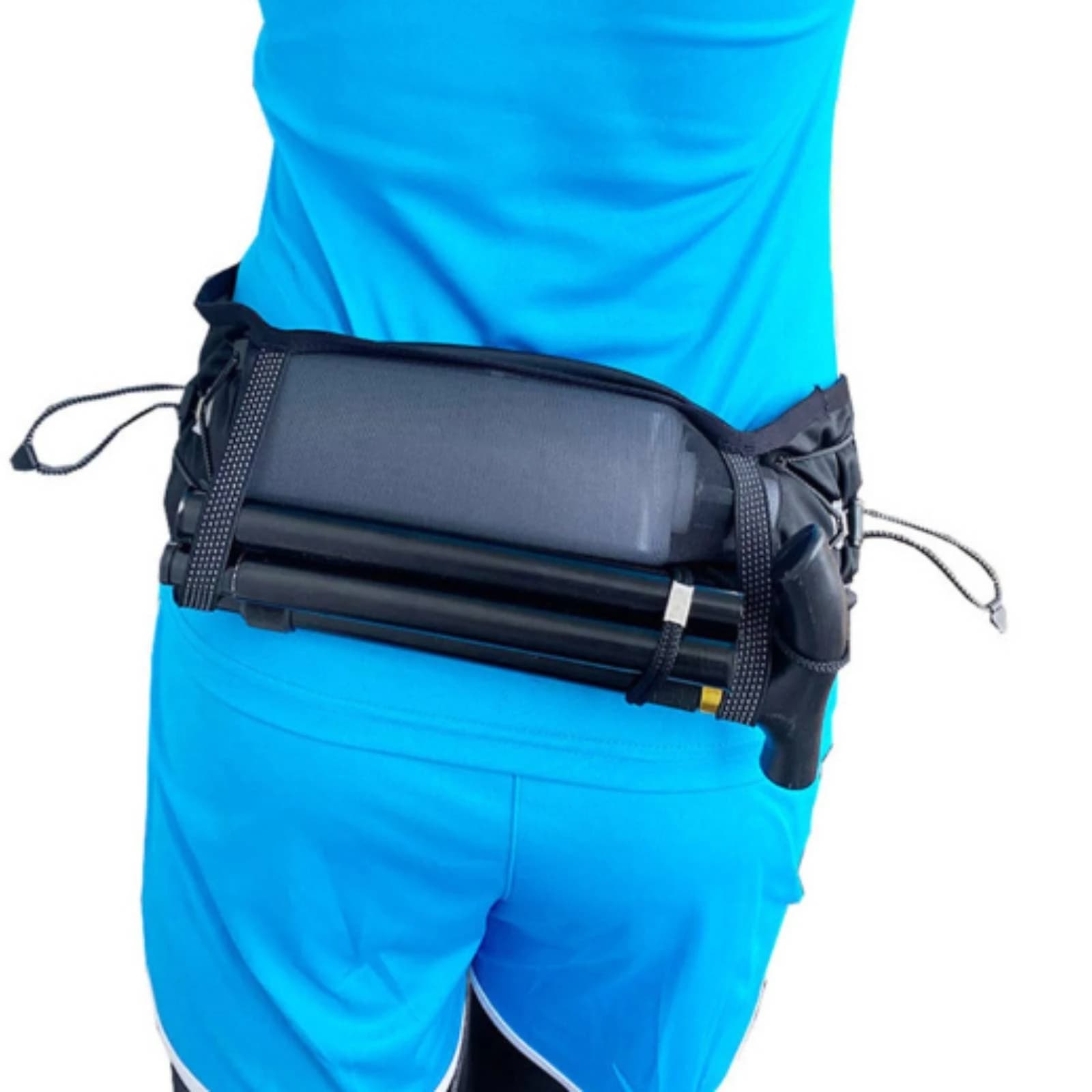 Running Waist Pack Slimline Running Belt with Pockets Phone Holder Adjustable Bag Elastic for Runners, Outdoor Sports, Hiking