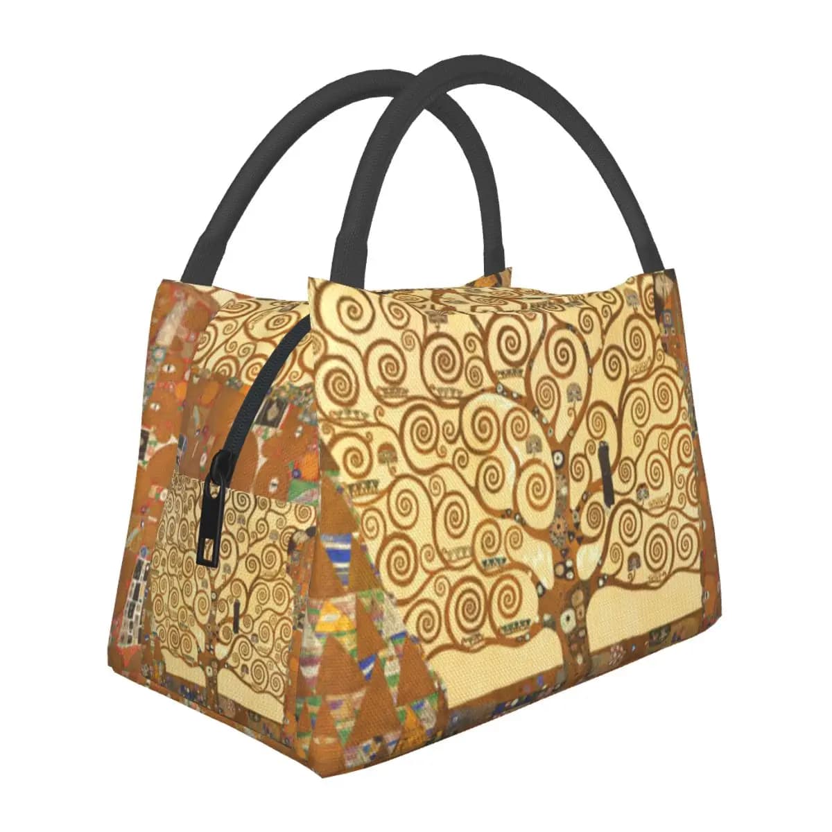 Tree Of Life Stoclet Frieze Gustav Klimt Lunch Bag for Women Picnic Storage Food Boxes Container Cooler Thermal Lunch Box Tote