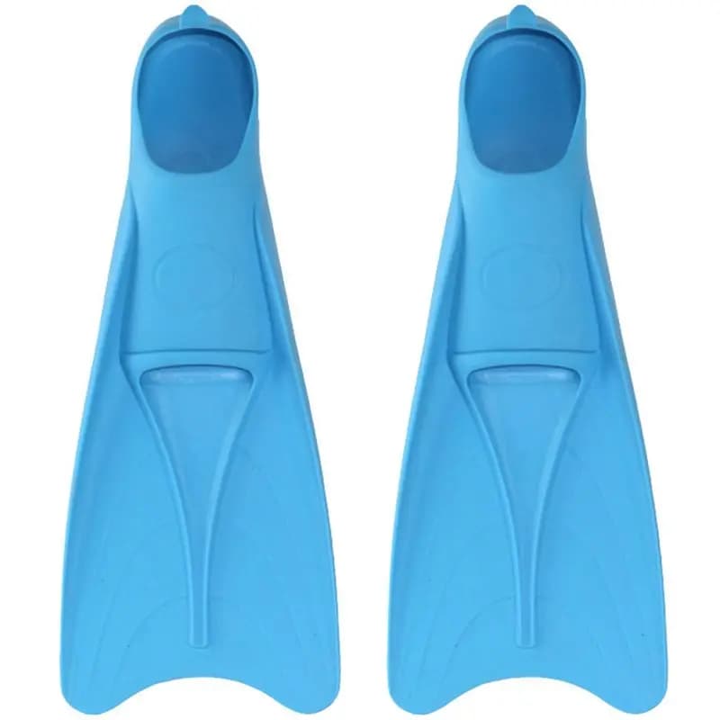 HOES-Training Flippers Snorkeling Fins Outdoor Swimming Shoes Free Diving Gear Frogs S(36-38) Blue