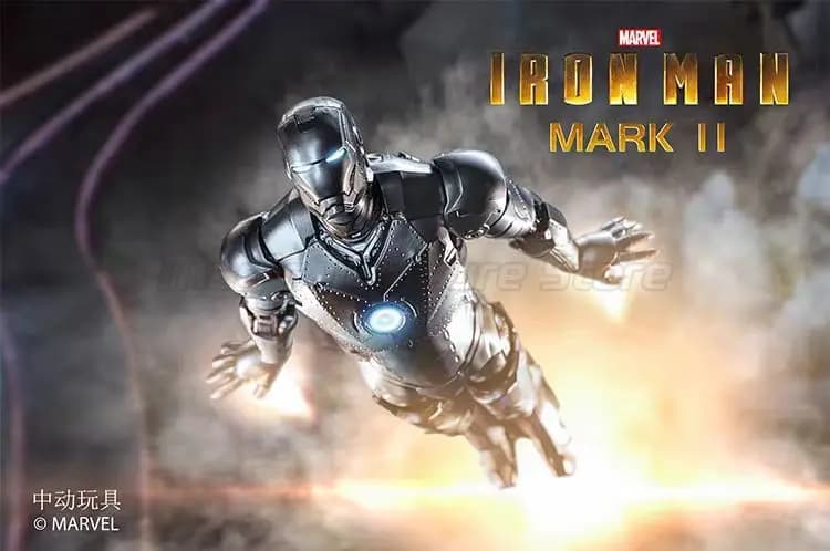 【MT】ZD TOYS Marvel IRON MAN MARK II Modello Giocattolo Illuminato in Scala 1/10