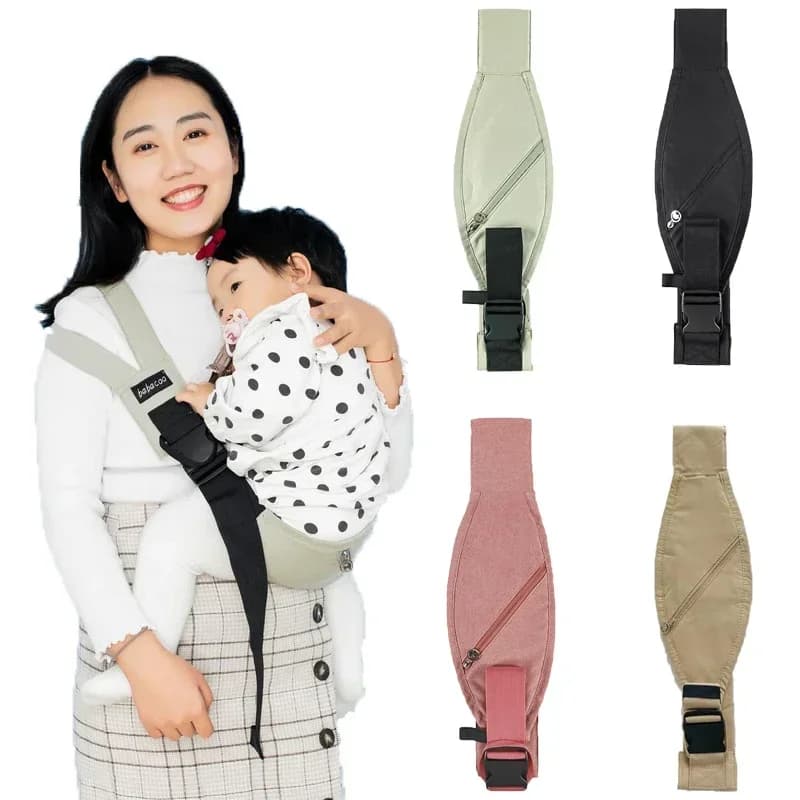 Baby sling Wrap Marsupio Avvolgente morbido Marsupio Sciarpa Sling per neonati Bambino Sling Wrap Bretelle Regolabili