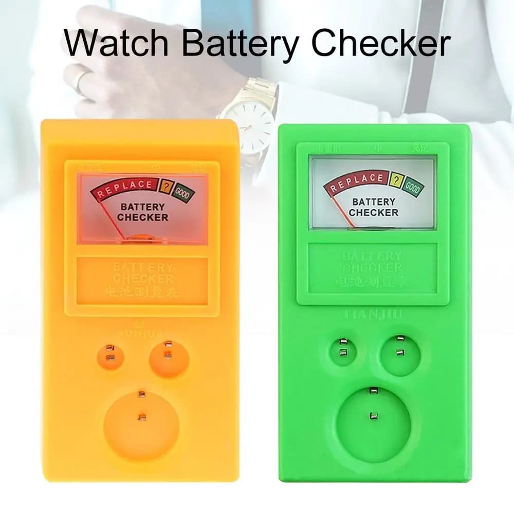 Tester per batteria a bottone 1.5-3V Checker Clock strumenti per orologi accessori orologi test della batteria a bottone Kit di strumenti di riparazione dell'orologio