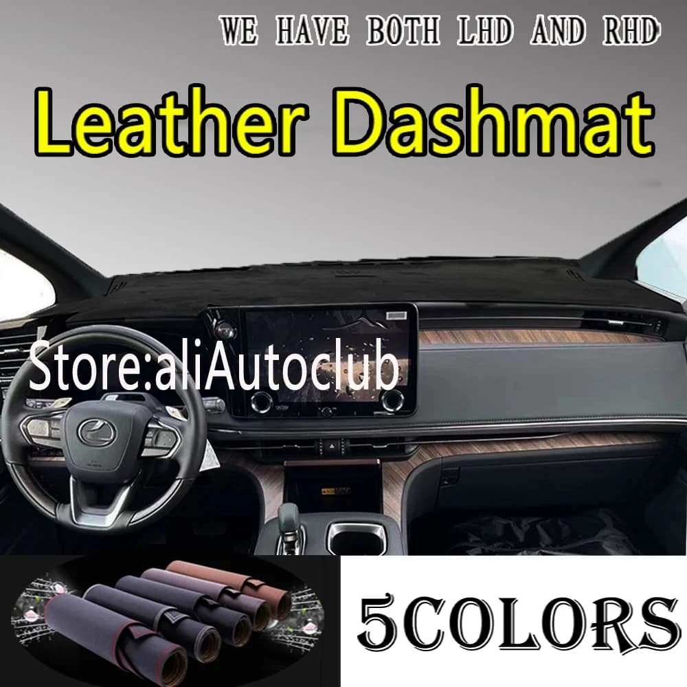 Tappetino Copri Cruscotto in Pelle PU Scamosciata per Lexus LM AW10 350H 500H LM350H LM500H 2024 2025 2026 2027