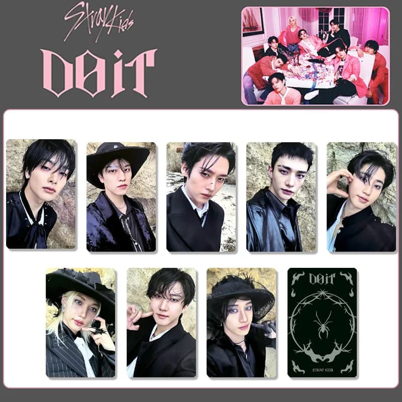 NUOVO KPOP 8PCS StrayKids Dominate DO IT Korean Wave SK piccola carta di auguri BANG CHAN foto LOMO Card regalo FELIX KARMA