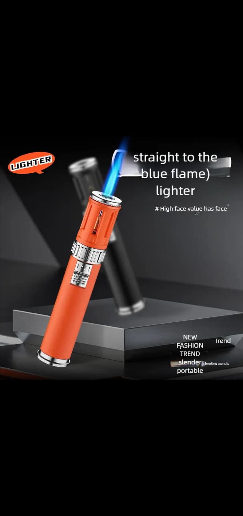 High-Temp Turbo Torch Lighter: Powerful Flame for Camping, BBQ & Kitchen Use - Inflatable, Portable & Perfect for Cross-Border A