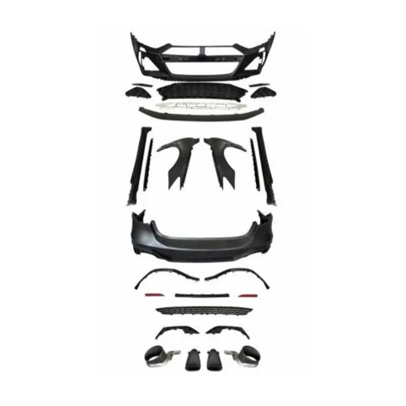 Car accessories Bodyguard kit Front bumper/poster/side skirt Assy ABSHponco large body Surround for Audi A7 C8 2019 2020 2021 2022