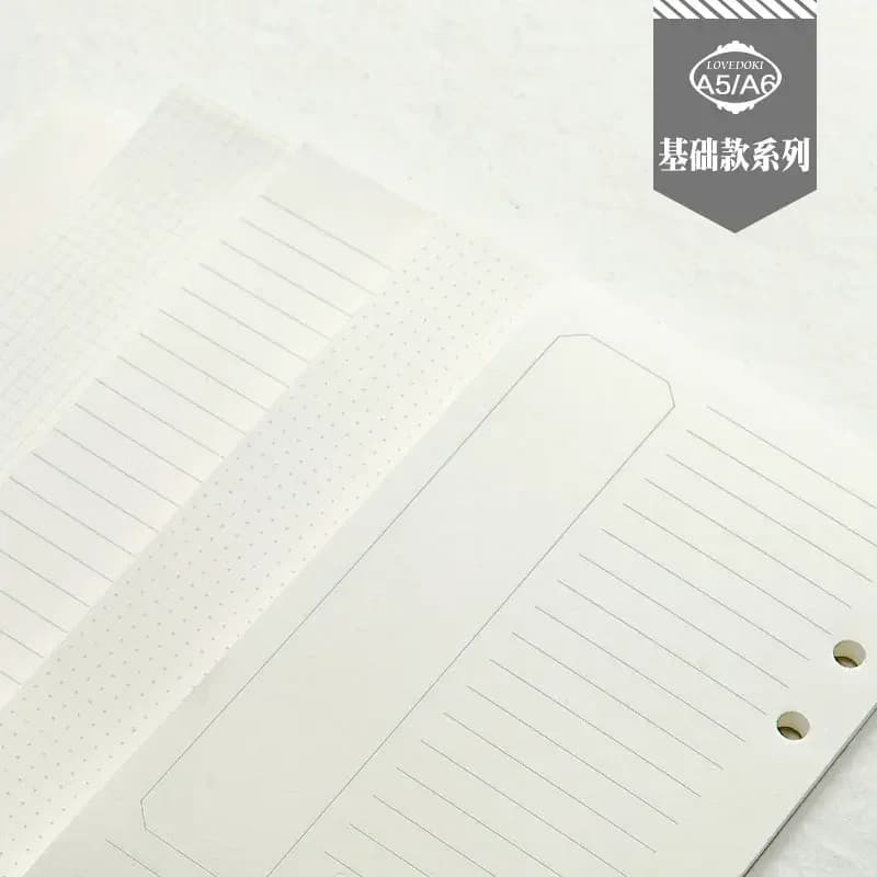 Frothenon A5 A6 quaderno a spirale Filler Paper Planner pagina interna all'interno di carte per negozio di cancelleria a spirale 45 fogli
