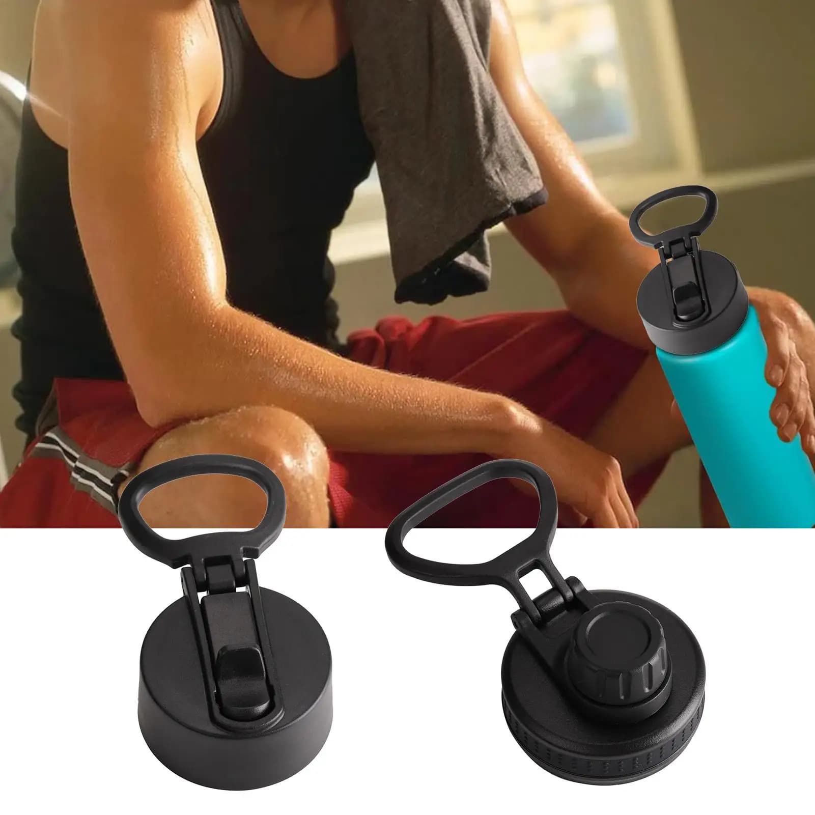plastic Leakproof Wide Mouth Bottle Lids Mug Cover Thermos Water Bottle Silicone Tumbler Lids Replacement Cup Accessories