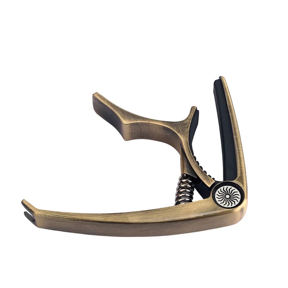 Guitar Capo Clip Clamp Gun-Black for Acoustic Electric Guitar Ukulele Banjo Mandolin Violin Bass Adjustable 6-String Capo Tuner