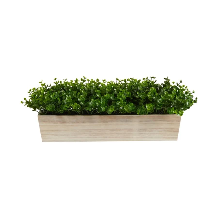 19" Eucalyptus Artificial Plant in Decorative Planter in Green