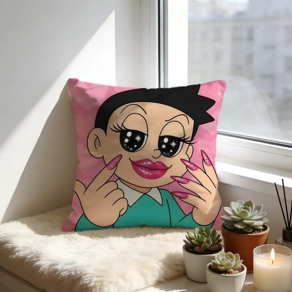 A pillowcase for soft velvet, warm and cozy pillow for sofa and bed