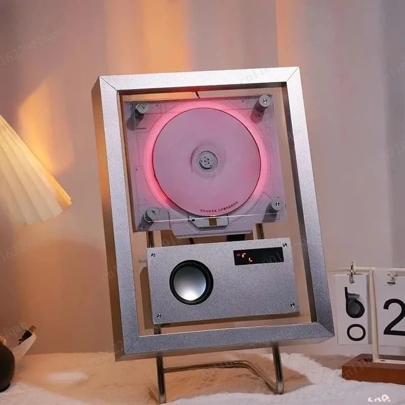CD Machine, Wall-mounted Bluetooth Speaker, L213CD Player, Music Picture Frame, Charging Model, with Speaker, Ambient Light