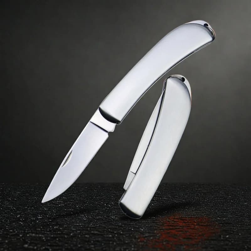 Foldable Fruit Knife Camping Kitchen Sharp Mini Folding Stainless Steel Pocket External Pocket Travel Practice Mini Faca Inox