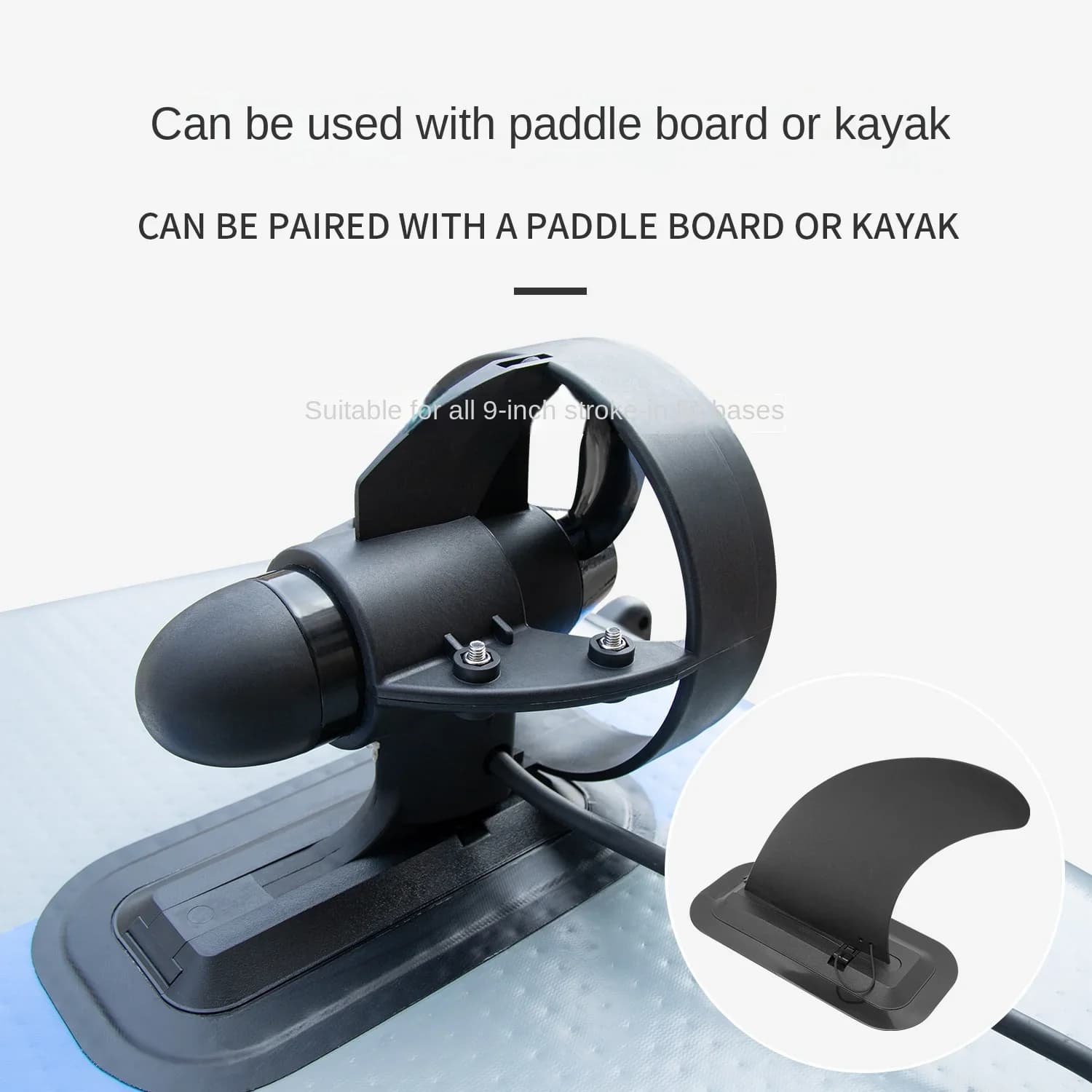 Puntale posteriore staccabile Paddle Board Kayak Elica Propulsore subacqueo elettrico per stand-up paddleboard Accessorio per tavola da surf