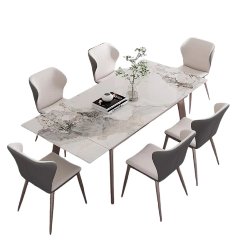 Gambe per sedie Tavolo da pranzo Allungabile Cucina impermeabile Tavolo da pranzo semplice Soggiorno Design Muebles Para El Hogar Mobili