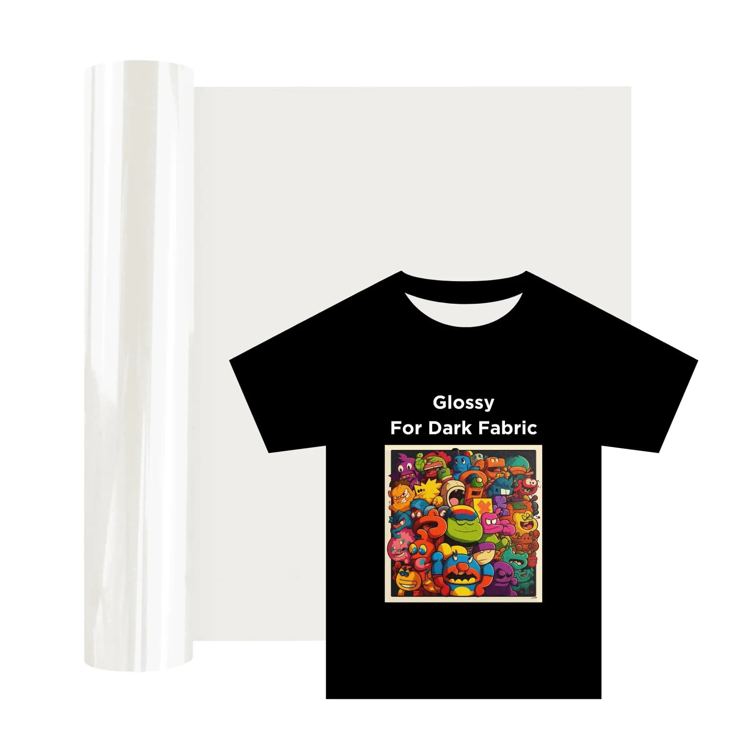 Sublimation Vinyl for Dark/Light Fabrics - Matte/Glossy Sublimation Vinyl 12*36 for T-shirts, Pillows, Caps - Use with Sublimati