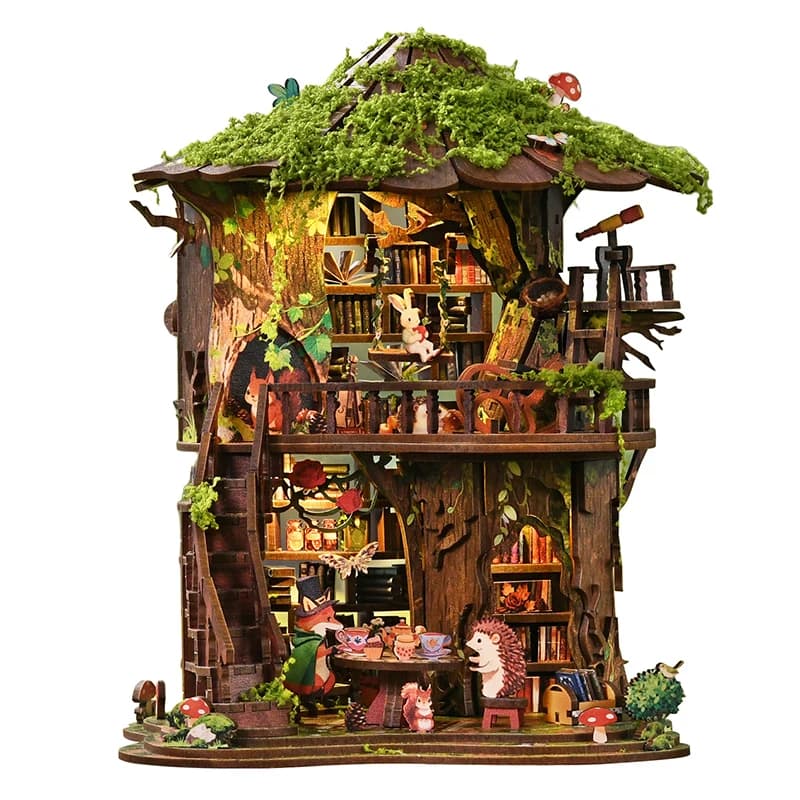 Kit Fai-da-Te in Legno per Miniature di Case nella Foresta, Regalo di Compleanno per Amici, Decorazione per la Casa