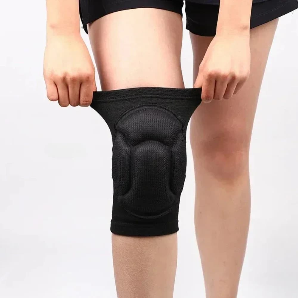 Ginocchiera sportiva traspirante Pallavolo a nido d'ape Ginocchiere antiurto Protezione protettiva per manica di compressione elastica per ginocchio