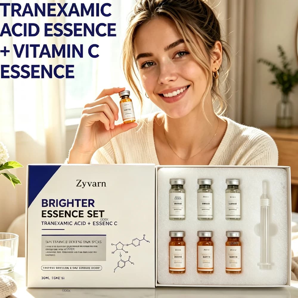 5ml Tranexamic Acid & Vitamin C Facial Brighter Ampoule Skin Booster Essence Set Deep Hydrating Even Skin Tone Gentle Skin Care